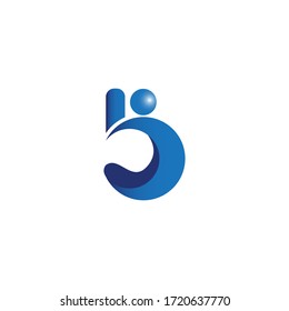 Logo letter b and can also be number 5