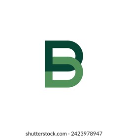 Logo letter B chain with blank background