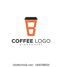 LOGO LETTER B COFFEE CUP TEA