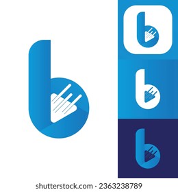 Plantilla de diseño de vectores de la compañía de la letra B del logotipo.