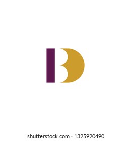 logo letter b and d bd logotype icon design