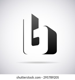 Logo for letter B. Design template