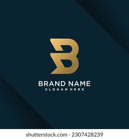 Logo letter B design vector with modern creative style concept