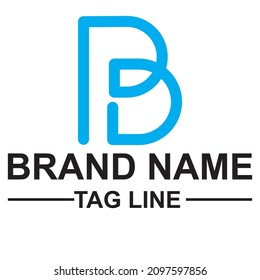 Logo letter b glitsh distortion vector image. distorted modern alphabet letter, for your business identity temblate, creative company , modern elegant writing for the letter B P D design  illustration