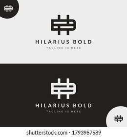 Logo Buchstabe B H Monogramm Symbol, einfaches Konzept mit dem Initial B und R Einzigartiges Design