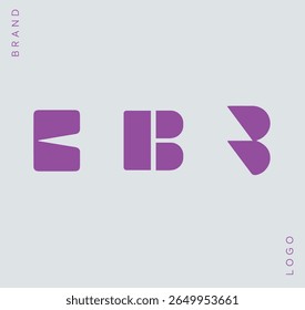 Letra do logotipo B. Imagem da marca. Logotipo, arte, vetor, gráfico
