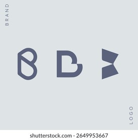 Letra do logotipo B. Imagem da marca. Logotipo, arte, vetor, gráfico