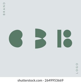 Letra do logotipo B. Imagem da marca. Logotipo, arte, vetor, gráfico