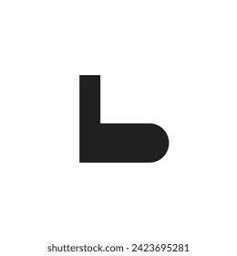 Logo letter b lowercase design template element
