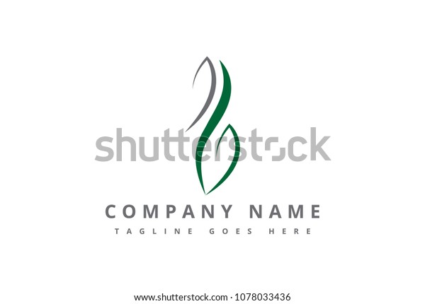 Logo Letter B Natural Icon Stock Vector (Royalty Free) 1078033436 ...