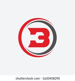 logo letter B or number 3 with key pas concept. This logo can be used for automotive or service companies etc. vector