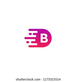 logo letter B on isolated white background