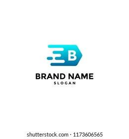 logo letter B on isolated white background