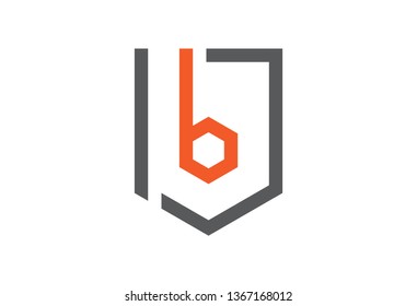 logo letter b shield