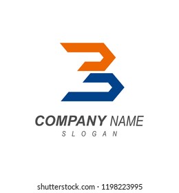 logo letter b, logo letter b with a simple look, company initials,