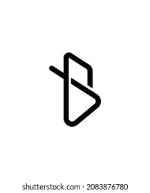 Logo de la letra B, este logotipo es adecuado para las iniciales de su nombre o de su negocio