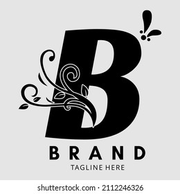LOGO LETTER B VECTOR ORNAMENT