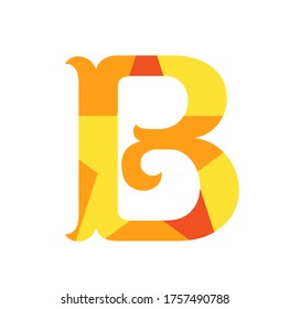 Logo Letter B White Background Stock Vector (Royalty Free) 1757490788 ...