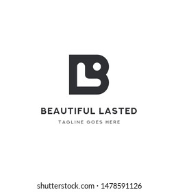 Logo Letter BL, Concept Letter B + L + Icon Member, simple design.