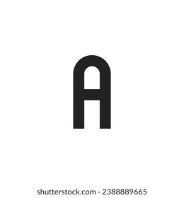 logo letter A with blank background