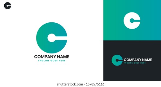 Logo letter C - All elements on this template are editable with vector software.