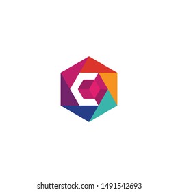 Logo Letter C Camera, Concept Letter C + Icon Lens Camera.