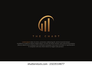 carta de logotipo c carta de oro lujo