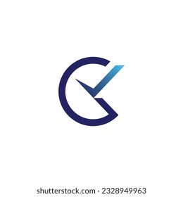 logo letter c with clock shape simple clean and memorable