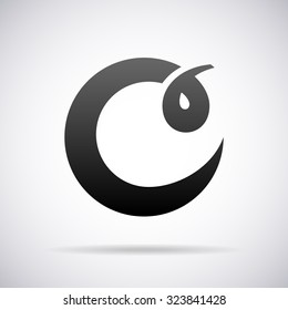Logo for letter C. Design template