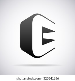 Logo for letter C. Design template