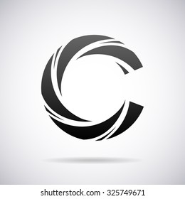 Logo for letter C. Design template