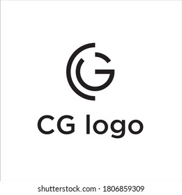 logo letter c and g with dot icon