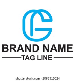 Logo letter C glitsh distortion vector image. distorted modern alphabet letter, for your business identity temblate, creative company , modern elegant writing for the letter CC. design  illustration