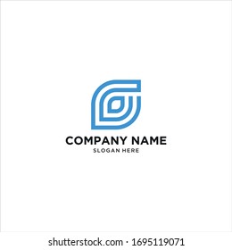 Logo Buchstaben C Leaf, Concept Letter C Symbol Green Leaf vektor