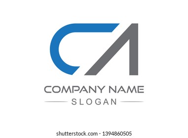 logo letter c and n flat simple
