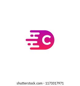 logo letter C on isolated white background