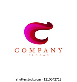 logo letter c, C logo with a simple look, modern design