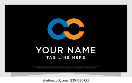 Logo letter CC or OC, modern and clean vector illustrator