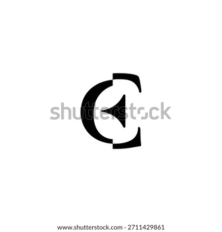 Logo Letter CE Simple Minimalist