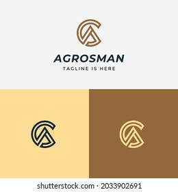 Logo Letter A Circle Monogram design. initial A circle simple and unique.