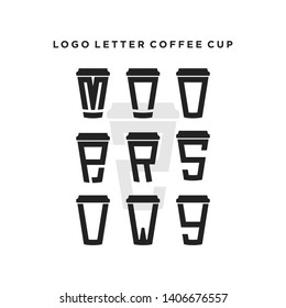 LOGO LETTER COFFEE CUP TEA
