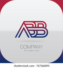 Logo Letter Combinations A, B and B. 3 Letter Combinations