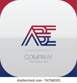Logo Letter Combinations A, B and E. 3 Letter Combinations