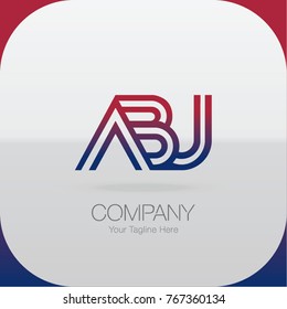 Logo Letter Combinations A, B and U. 3 Letter Combinations