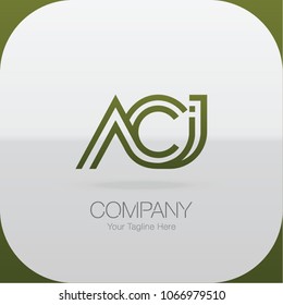 Logo Letter Combinations A, C and I. 3 Letter Combinations