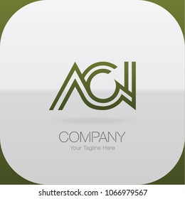 Logo Letter Combinations A, C and N. 3 Letter Combinations