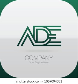Logo Letter Combinations A, D and E. 3 Letter Combinations