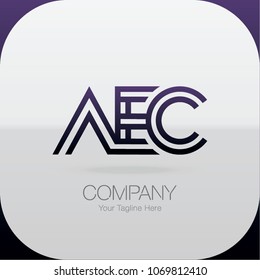 Logo Letter Combinations A, E and C. 3 Letter Combinations