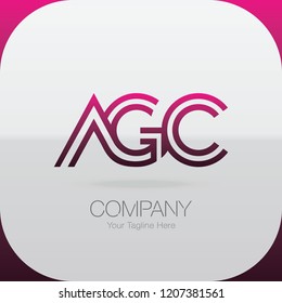 Logo Letter Combinations A, G and C. 3 letter combinations