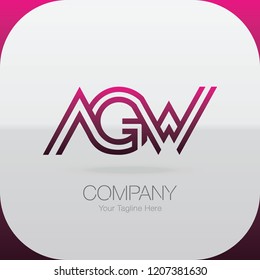 Logo Letter Combinations A, G and W. 3 letter combinations